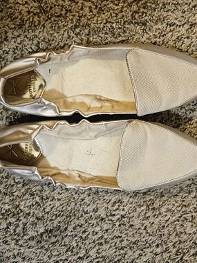 Butterfly Twists Women’s Metallic Slip-On Flats in Light Gold